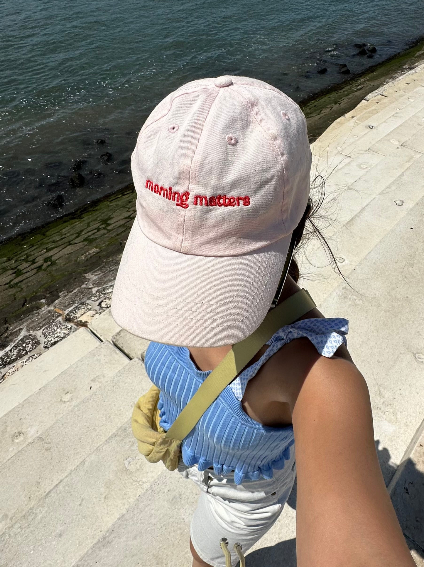 the pink cap