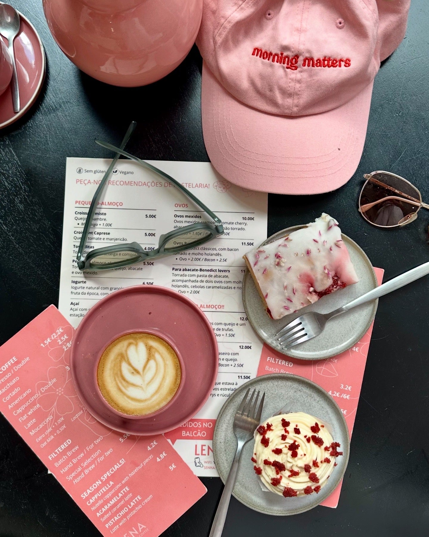 the pink cap