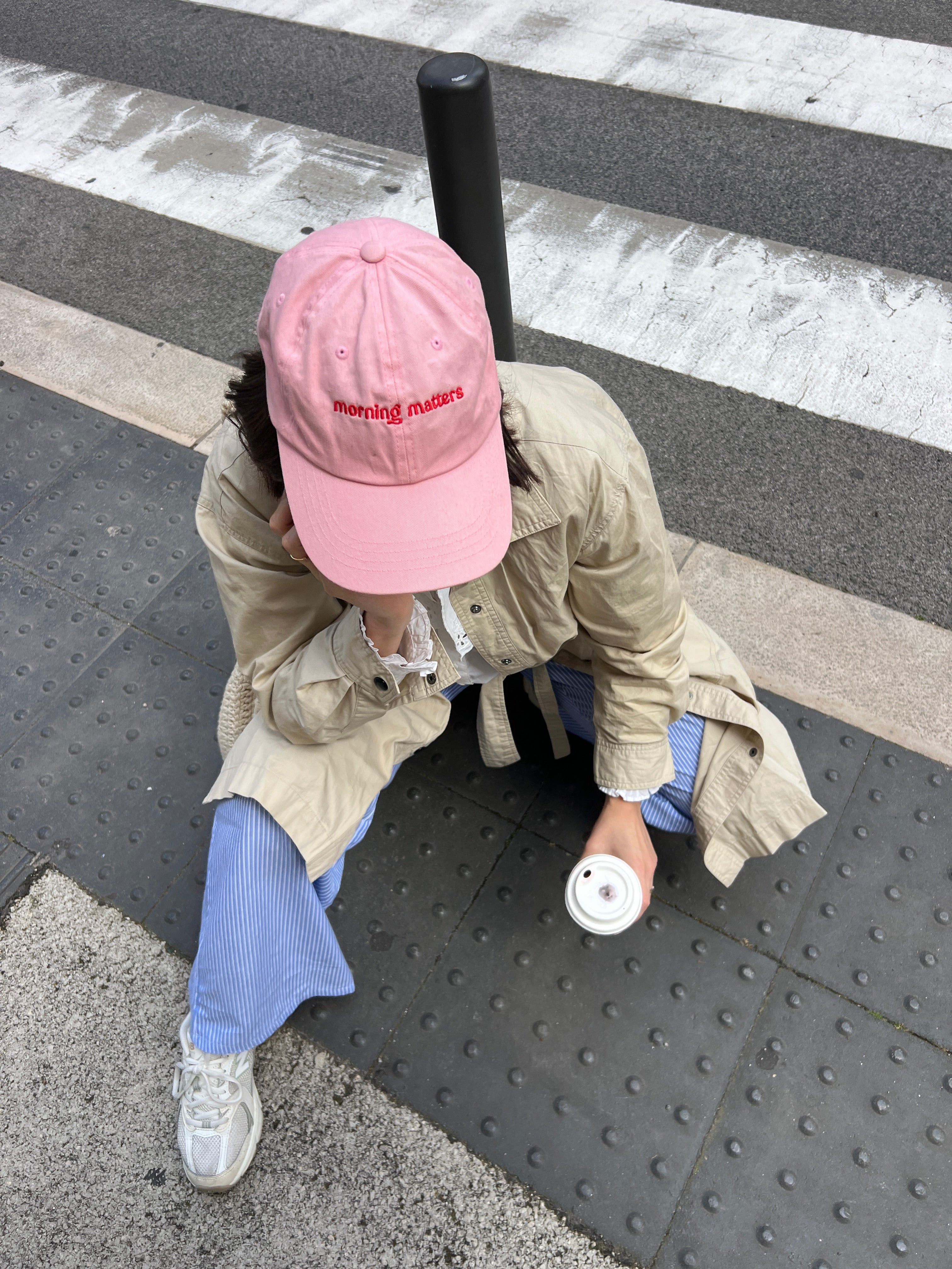 the pink cap
